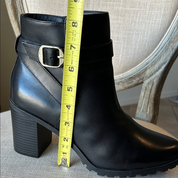 Giani Bernini Black Ankle Boots with Buckle Detail - Picture 6 of 14